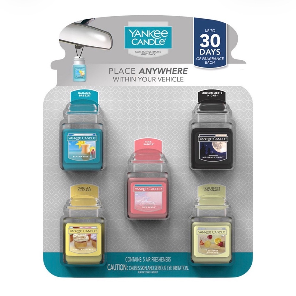 Yankee Candle Car Jar Ultimate Multipack - Multi Color Air Fresheners 5 pack